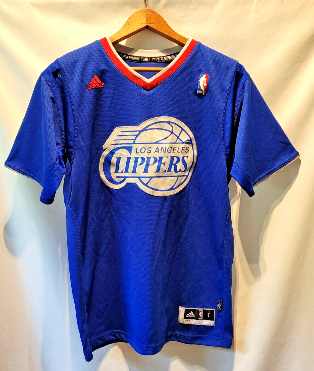 Adidas 2013 Los Angeles Clippers Blue Christmas Day NBA Blank RARE Y-LRG Jersey